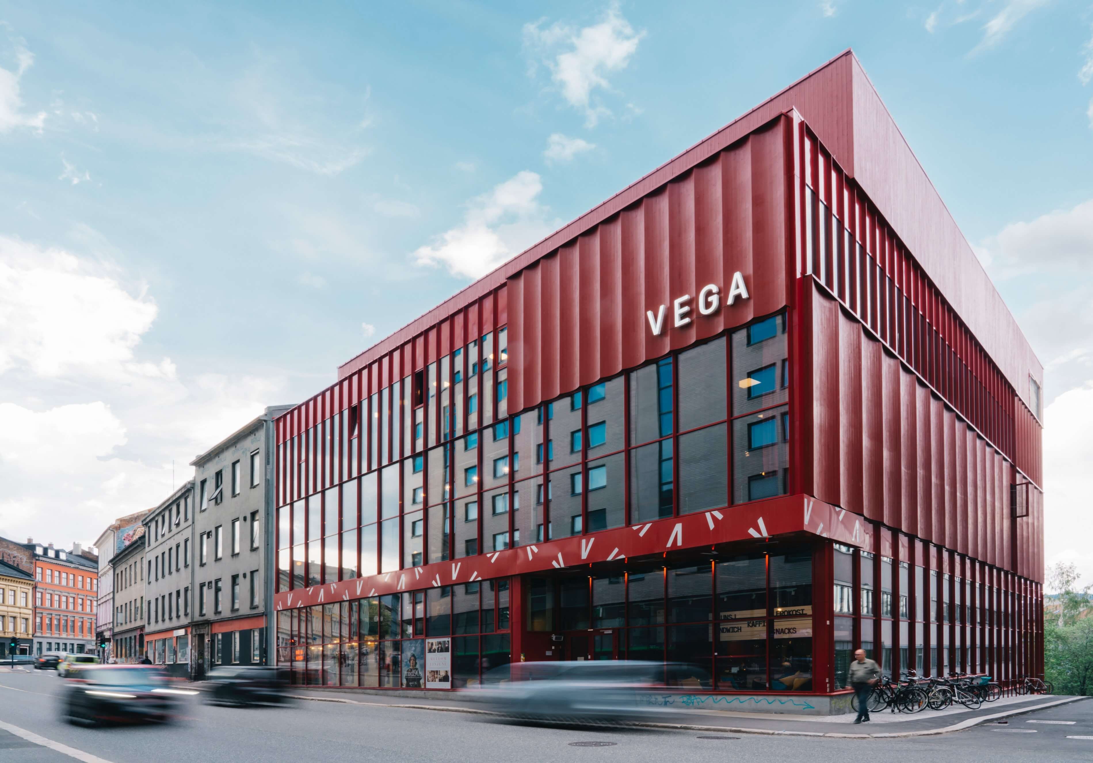 střecha na budově Vega Scene střecha na budově Vega Scene