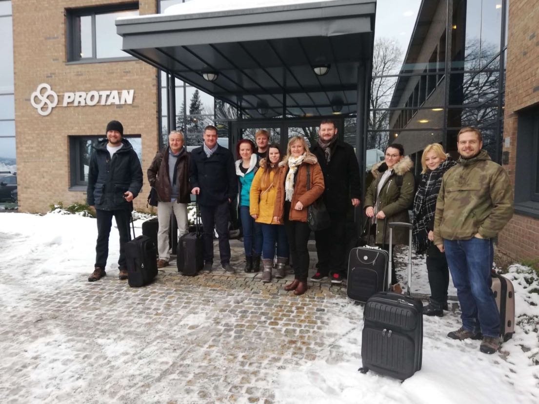 Zástupci firmy Pro Urban v Drammenu